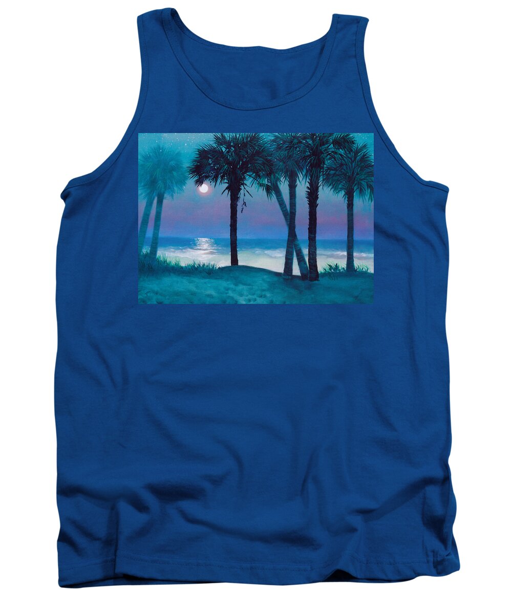 Starry Night Tank Top featuring the painting Starry Night by Blue Sky