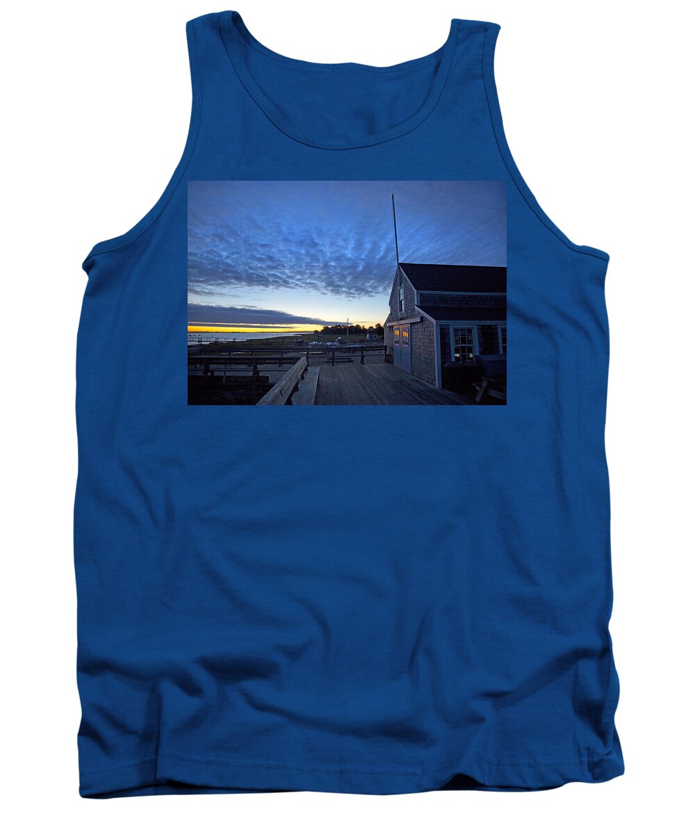 Barnstable Tank Top featuring the photograph Sunrise at Barnstable Yacht Club by Charles Harden