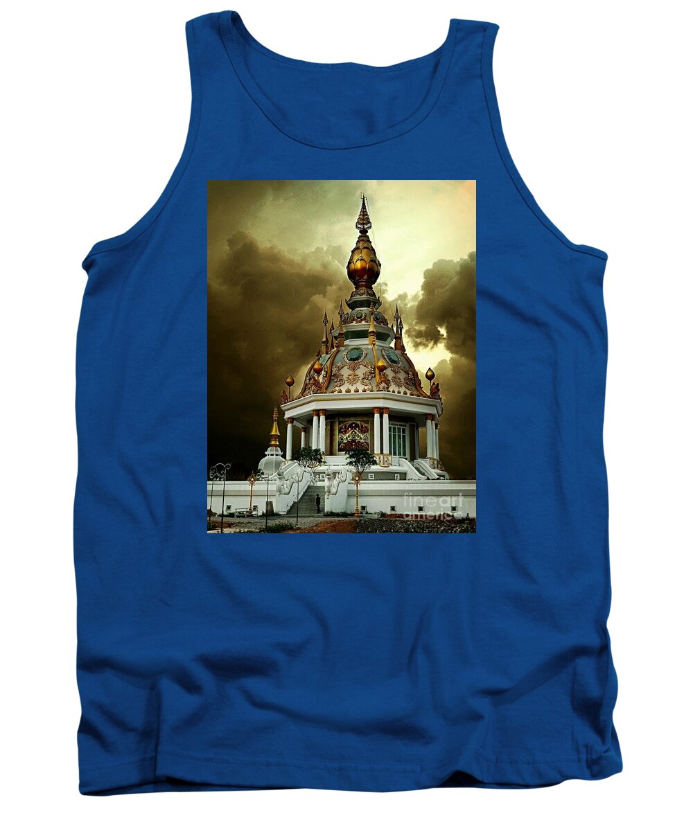 Temple Tank Top featuring the photograph Temple of Clouds by Ian Gledhill