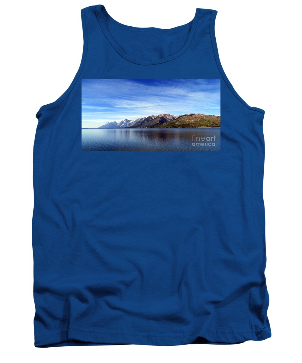 Tetons By The Lake Tank Top featuring the photograph Tetons By The Lake by Ausra Huntington nee Paulauskaite