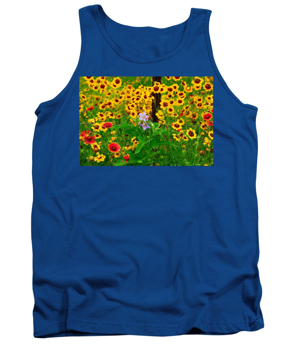 Wildflower Tank Top featuring the photograph Texas Spring Delight by Lynn Bauer