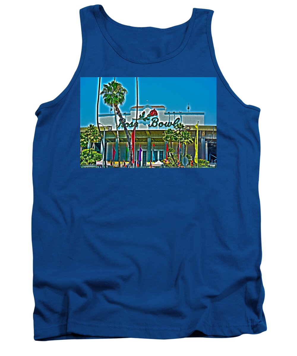 Rose Bowl Tank Top featuring the photograph The Rose Bowl by Richard J Cassato