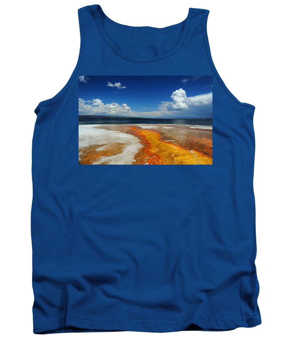 Home Tank Top featuring the photograph Thermal Color by Richard Gehlbach