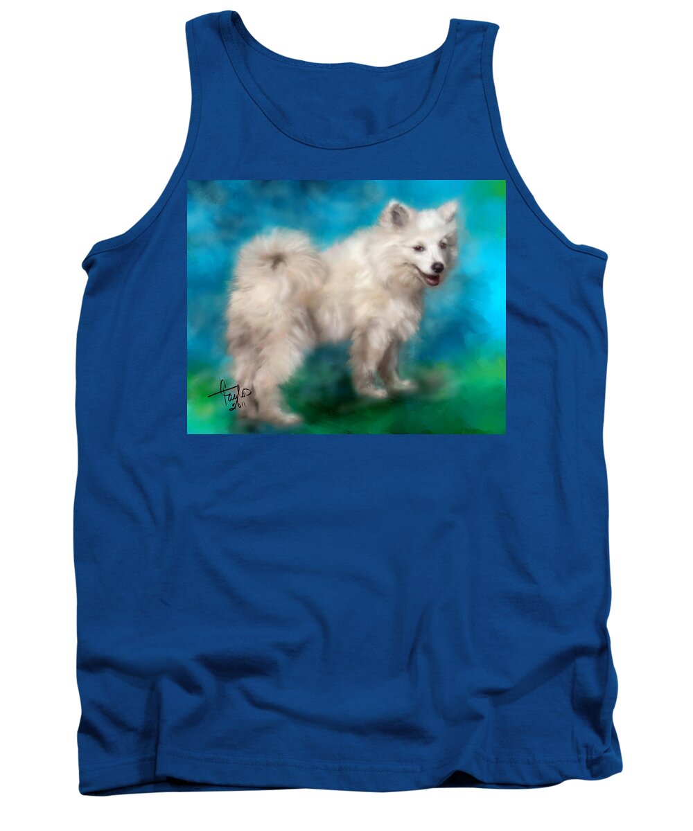 Dog Tank Top featuring the painting Too Sexy For My Fur by Colleen Taylor