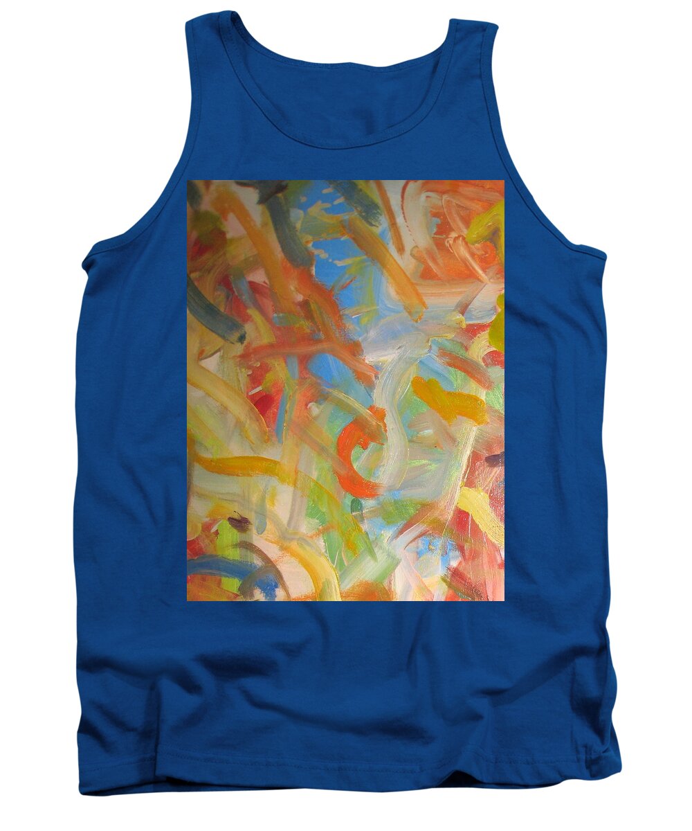 Landscape Tank Top featuring the painting Untitled #5 by Steven Miller