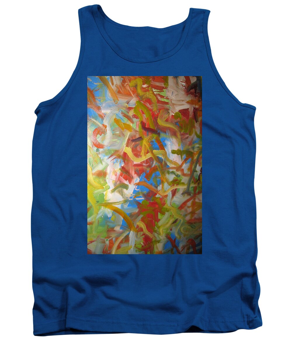 Nature Tank Top featuring the painting Untitled #6 by Steven Miller