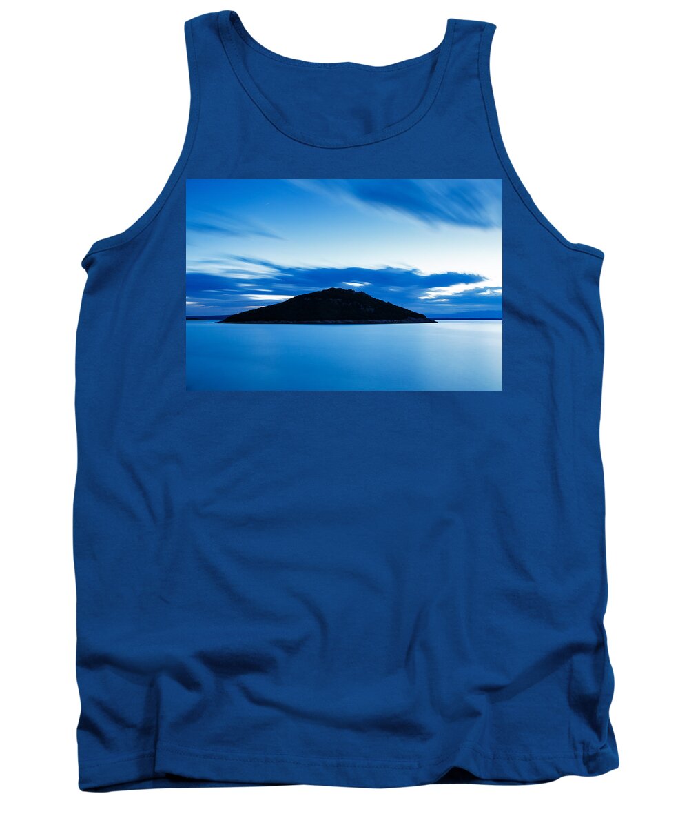 Losinj Tank Top featuring the photograph Veli Osir Island at dawn by Ian Middleton