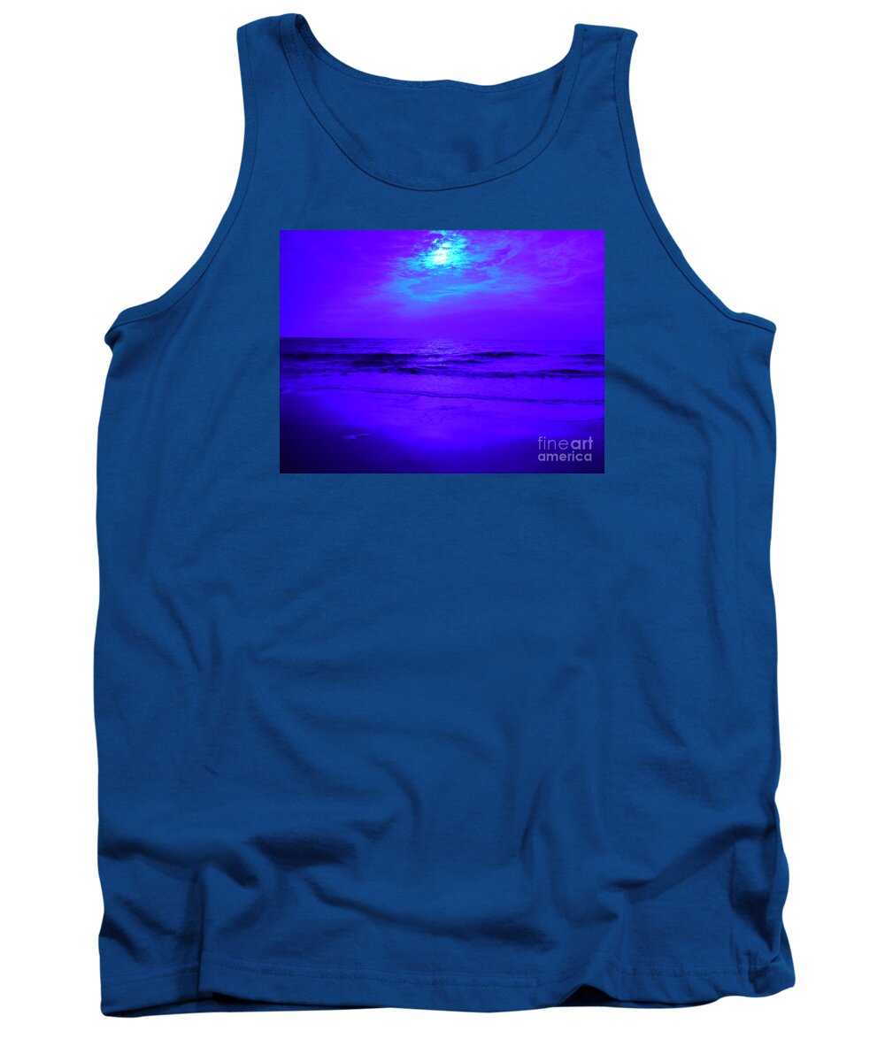 Violet Sunrise Over Hilton Head Tank Top featuring the photograph Violet Sunrise Over Hilton Head by Paddy Shaffer
