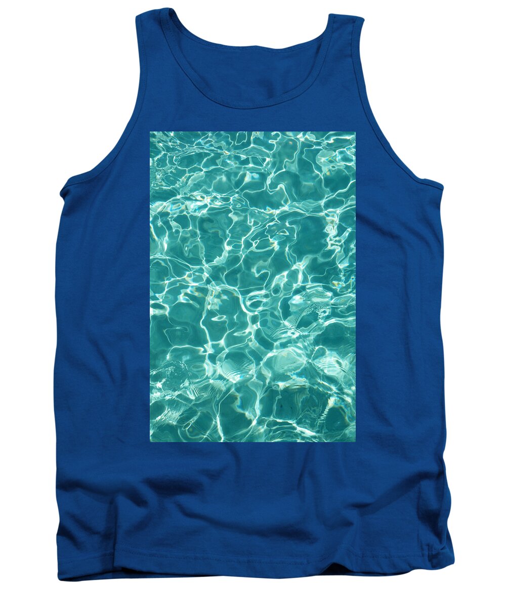 Water Tank Top featuring the photograph Water Meditation I. Five Elements. Healing with Feng Shui and Color Therapy in Interior Design by Jenny Rainbow