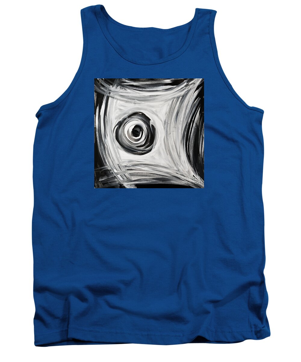 Circle Tank Top featuring the painting When I Get to the Bottom by Rebecca Weeks