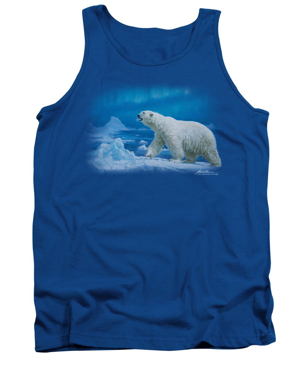 Wildlife Tank Top featuring the digital art Wildlife - Nomad Of The North by Brand A