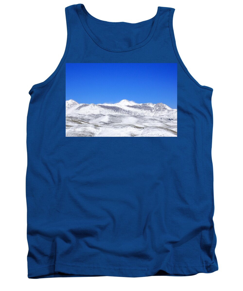 Landscape With Mountains Tank Top featuring the photograph Winter is Coming by AM FineArtPrints