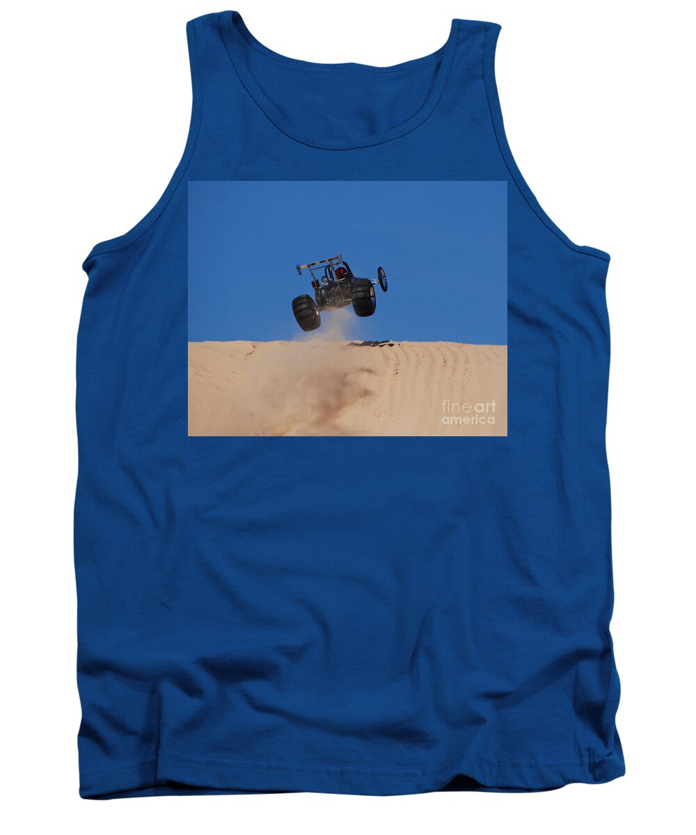 Dune Buggy Tank Top featuring the photograph Dune Buggy Jump by Grace Grogan