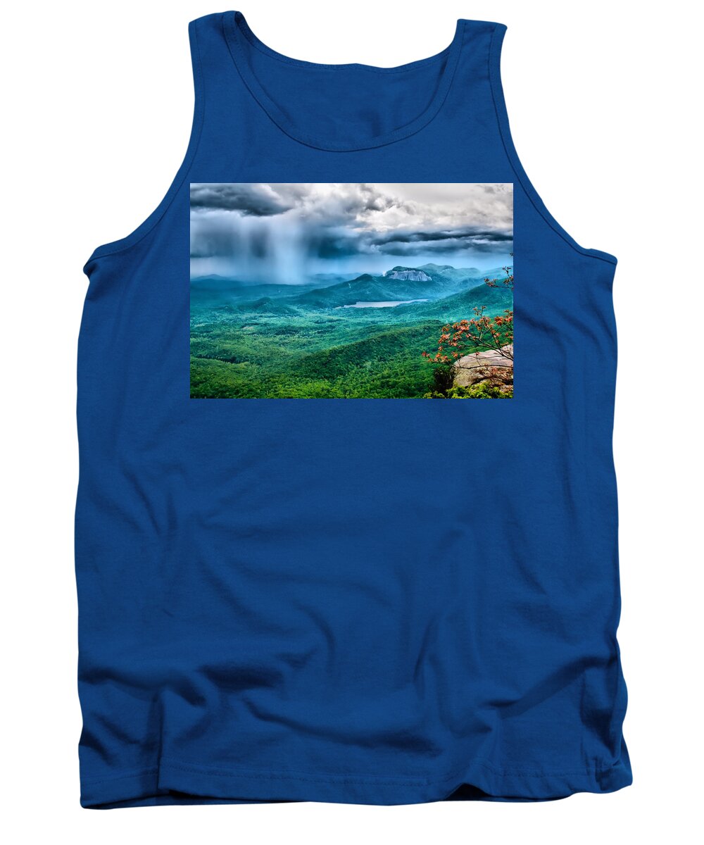 caesars Head Tank Top featuring the photograph Incoming Storm by Lynne Jenkins