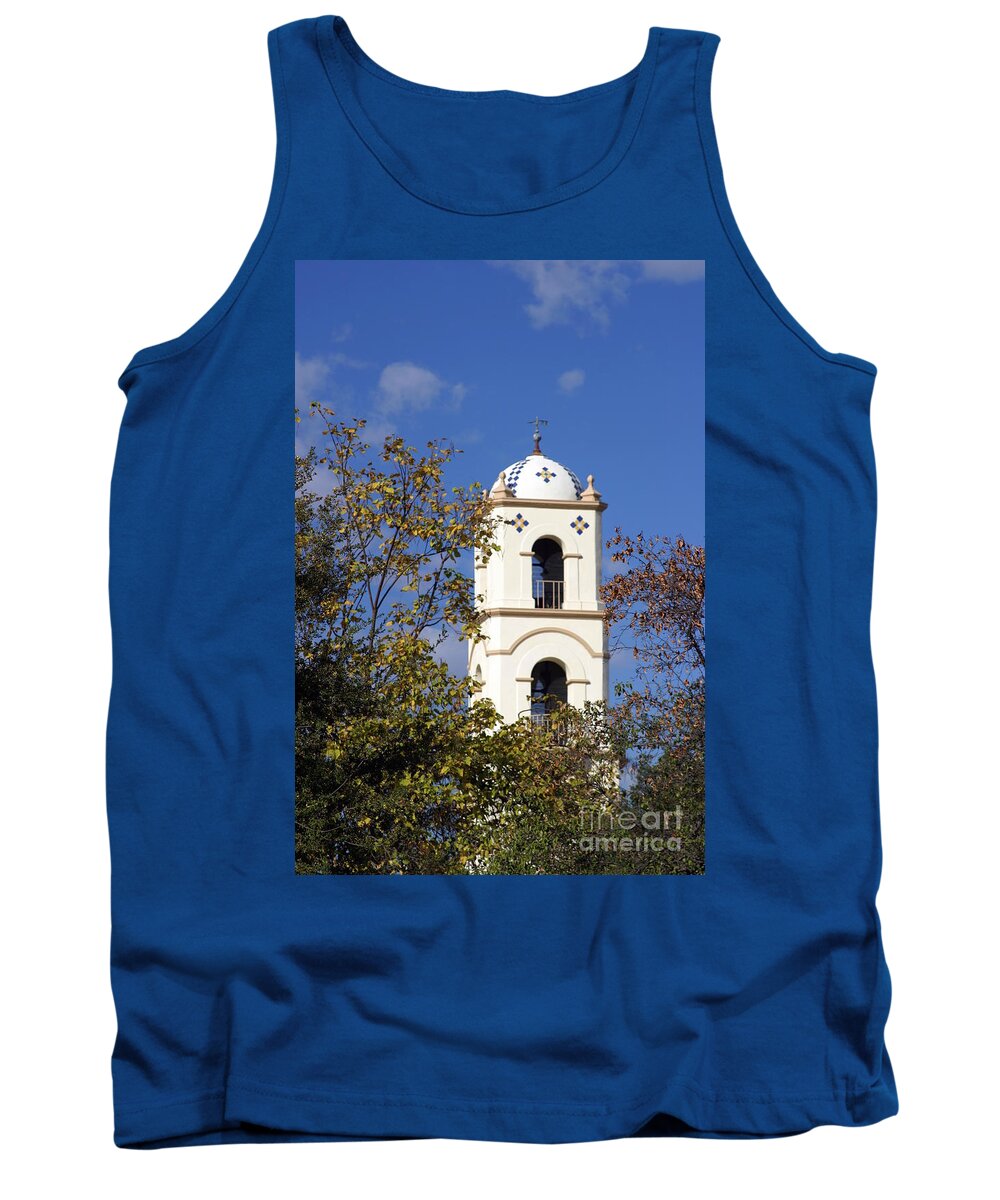 Architecture Tank Top featuring the photograph Ojai Tower by Henrik Lehnerer