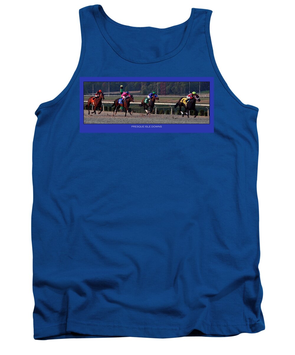 Horses Tank Top featuring the photograph Presque Isle Downs by Rebecca Samler