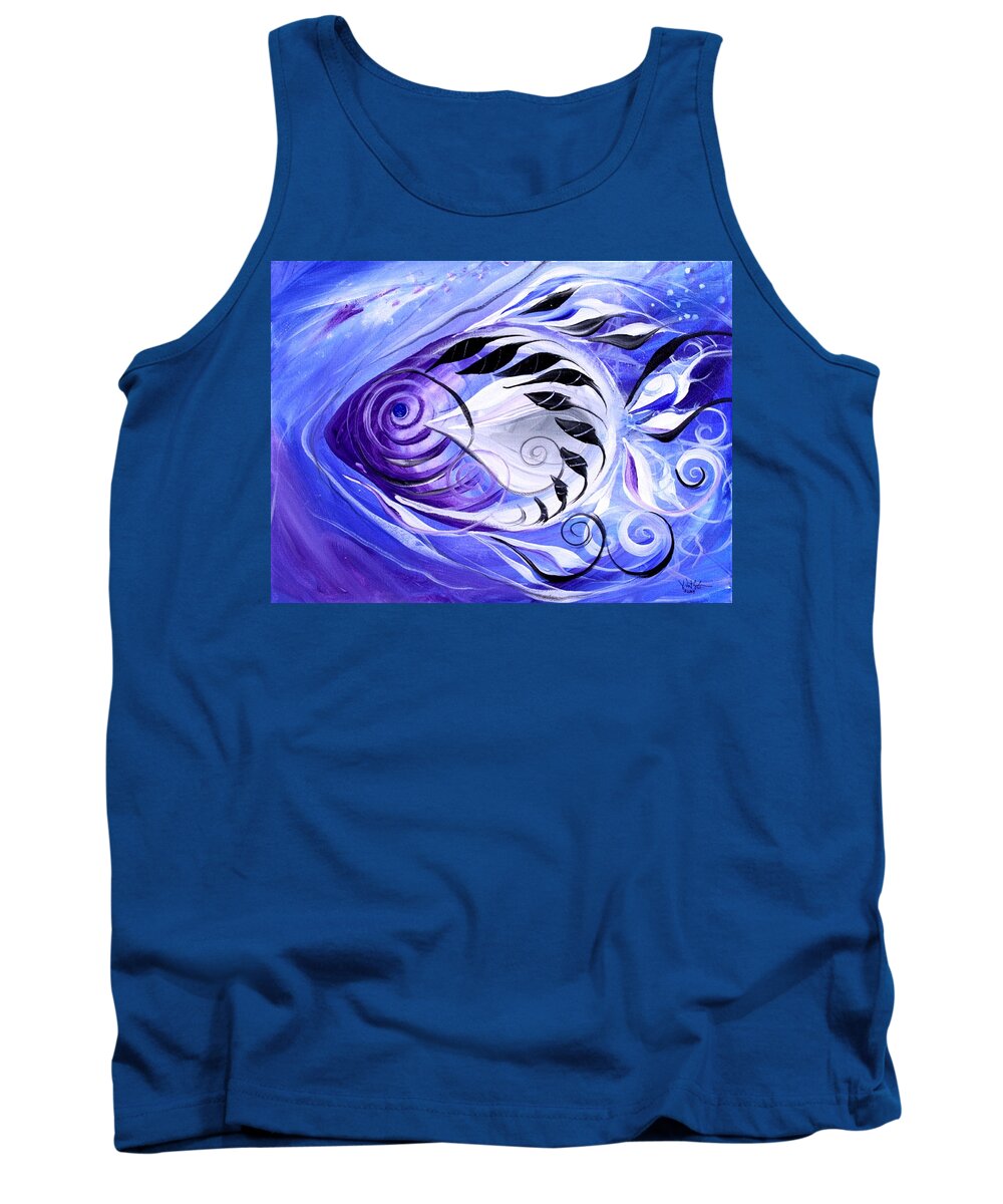 Fish Paintings Tank Top featuring the painting Singularis by J Vincent Scarpace