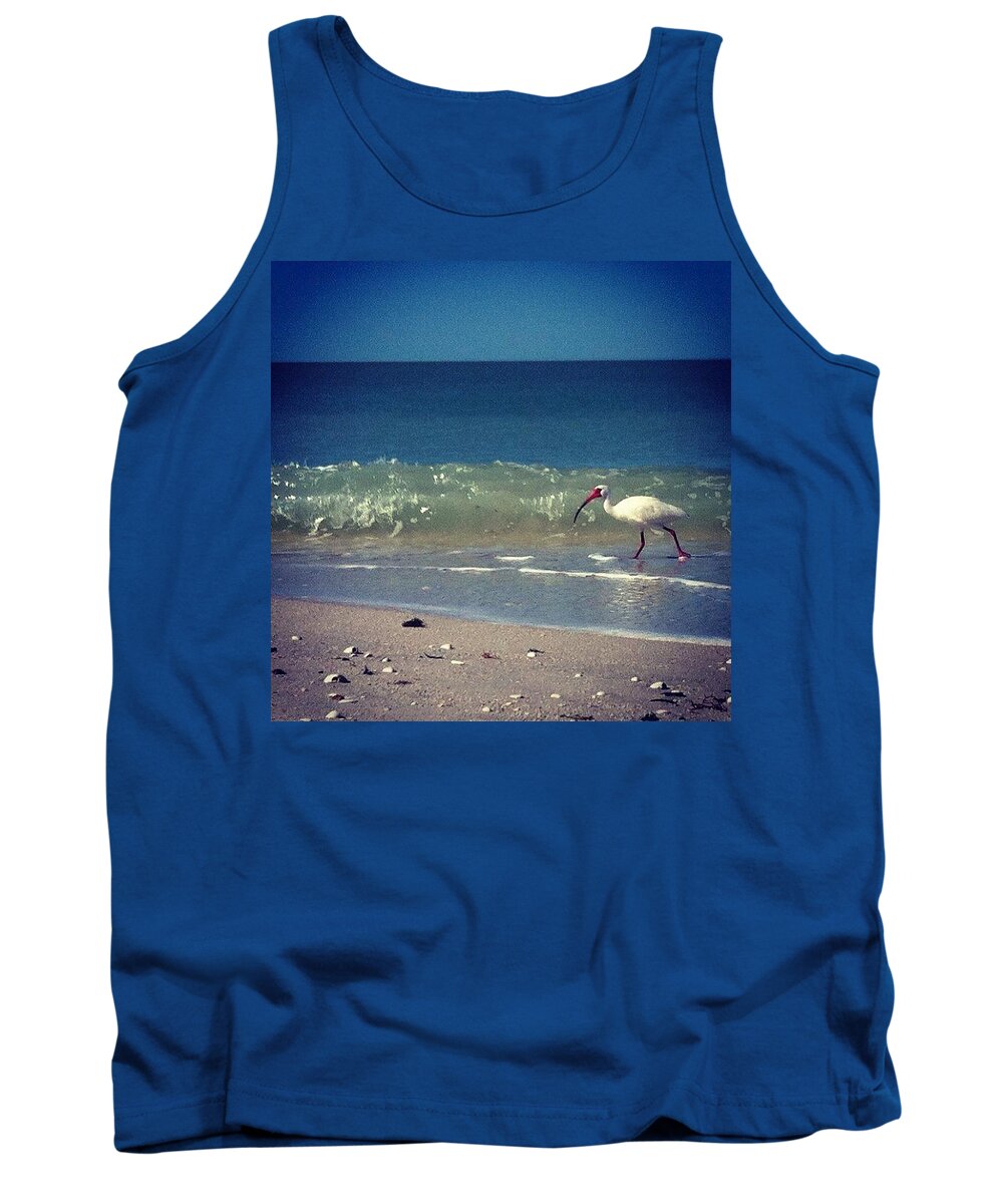Beautiful Tank Top featuring the photograph White Ibis by Katie Cupcakes