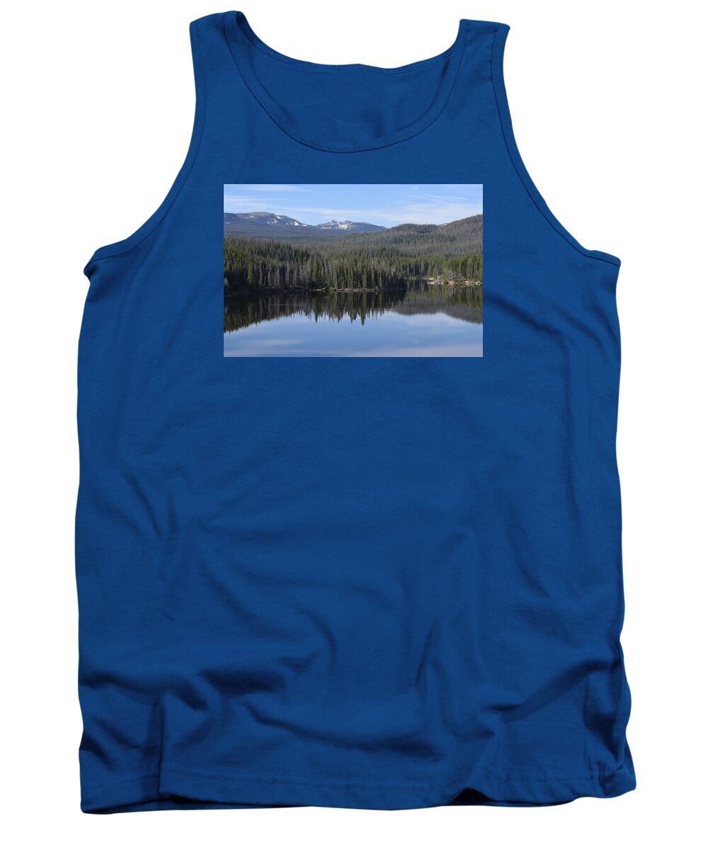 Bergs Tank Top featuring the photograph Chambers Lake Hwy 14 CO #1 by Margarethe Binkley