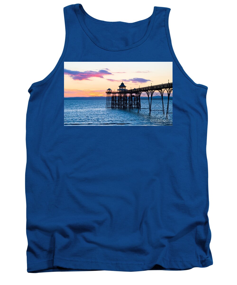 Clevedon Tank Top featuring the photograph Clevedon Pier #1 by Colin Rayner