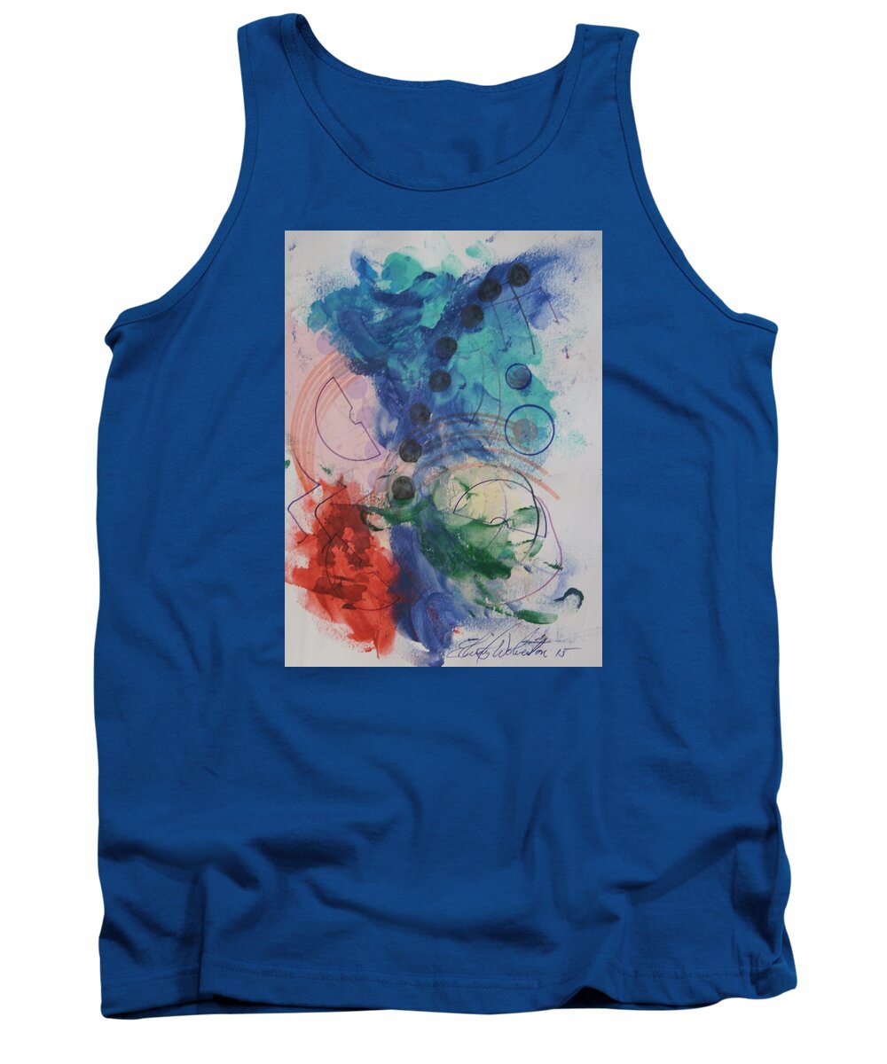 Science Tank Top featuring the mixed media Form View 11 #1 by Edward Wolverton