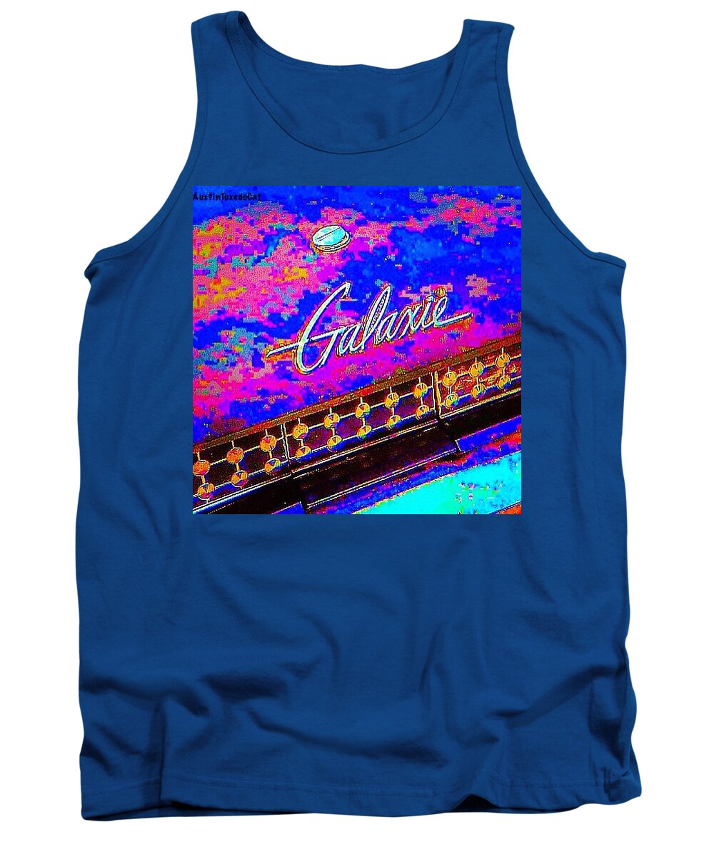 Vintage Tank Top featuring the photograph I Am Bindging On #psychedelic Sunday #1 by Austin Tuxedo Cat