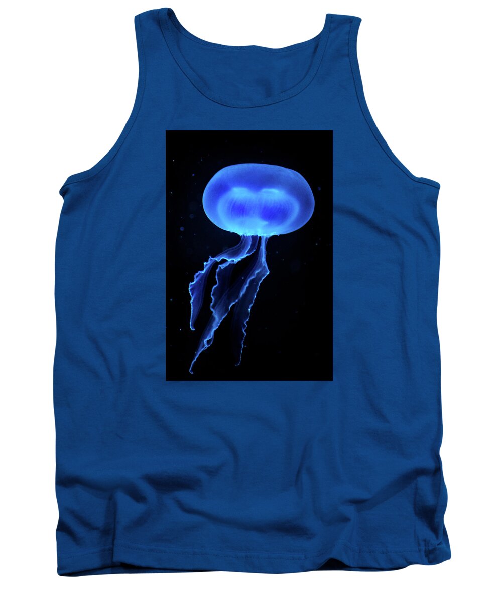 Jellyfish Tank Top featuring the photograph Jellyfish #1 by Don Johnson