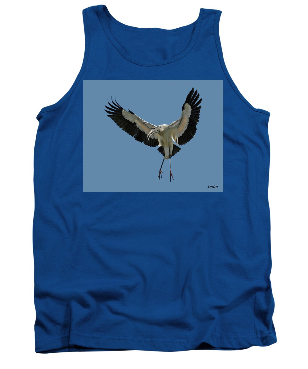 Wood Stork Tank Top featuring the photograph Wood Stork #1 by Larry Linton