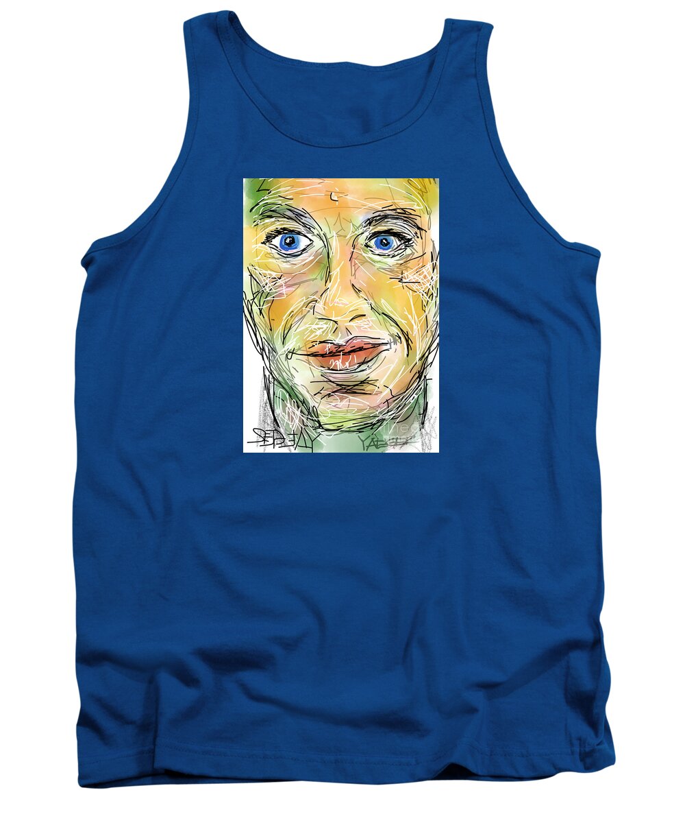 Me Tank Top featuring the photograph 15 Min Self Portrait by Robert Yaeger