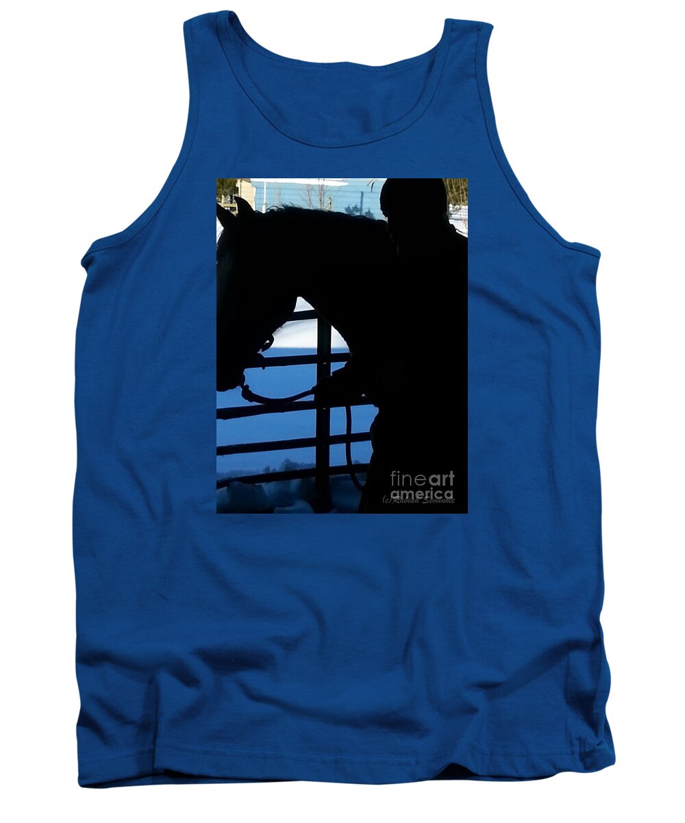 Horses Tank Top featuring the photograph Friends #2 by Rabiah Seminole