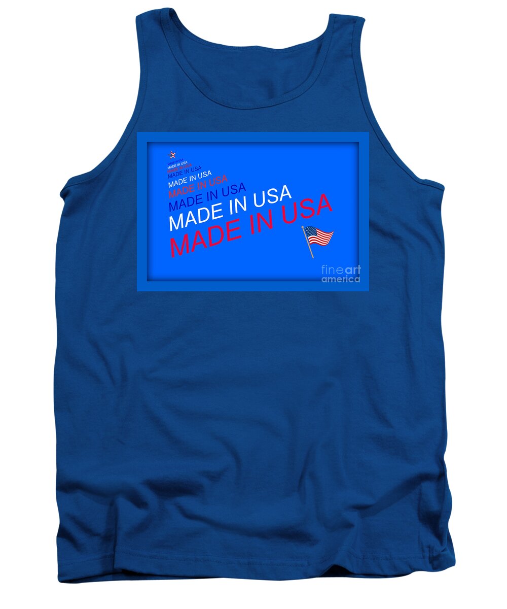 Made In Usa Tank Top featuring the photograph Made In Usa #3 by John Shiron