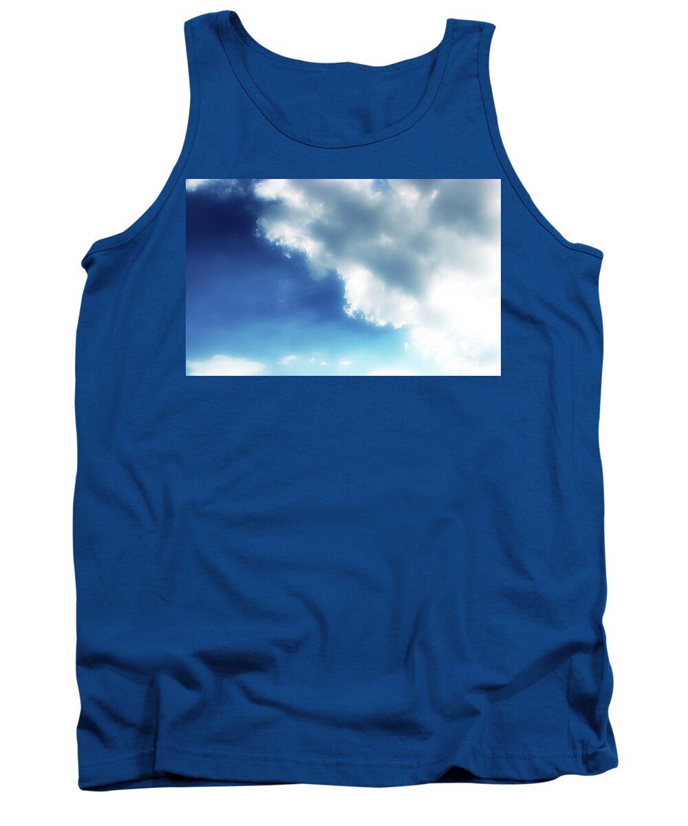 Sky Tank Top featuring the digital art Sky #5 by Maye Loeser