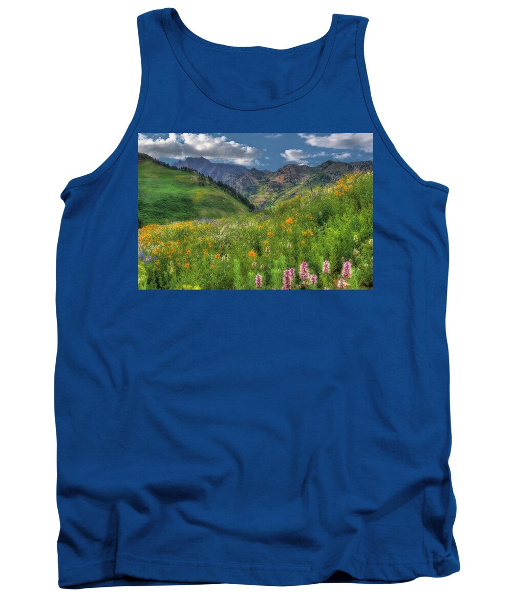 Meadows Tank Top featuring the photograph Albion Basin Wildflowers #6 by Douglas Pulsipher