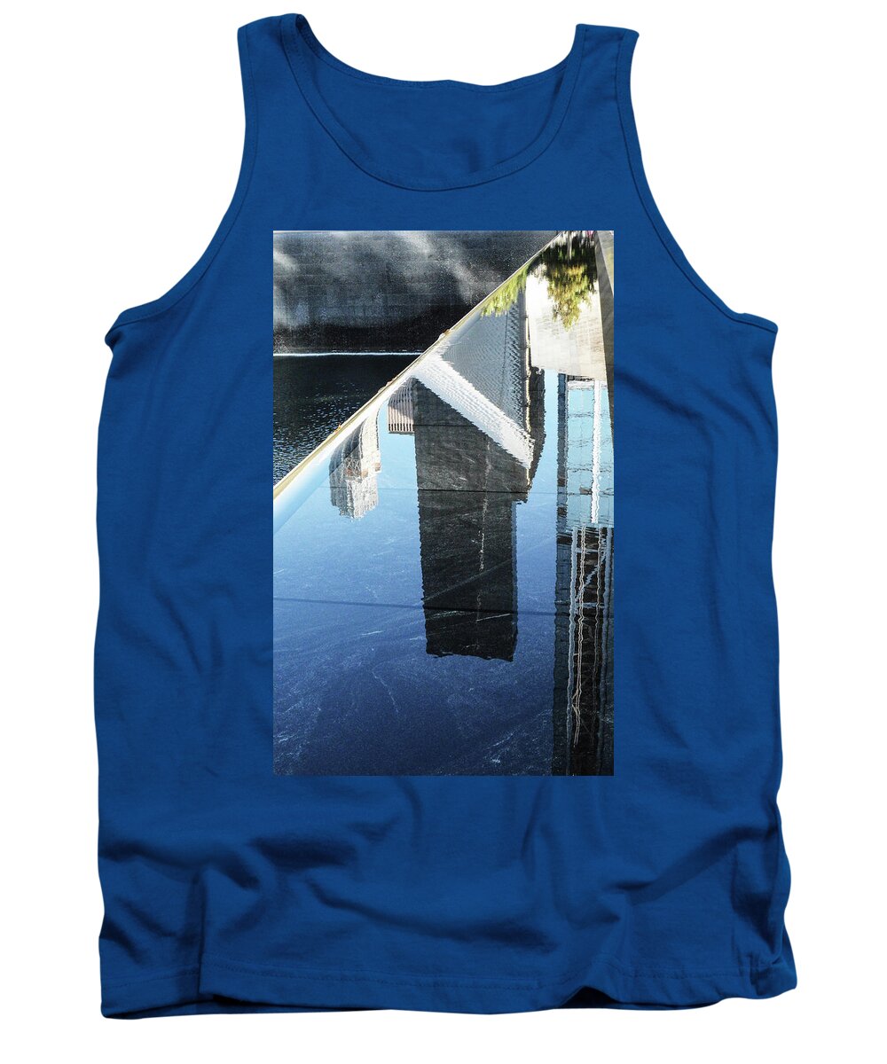 911 Memorial Pool New York City Tank Top featuring the photograph 911 Memorial Pool 2016-4 by William Kimble