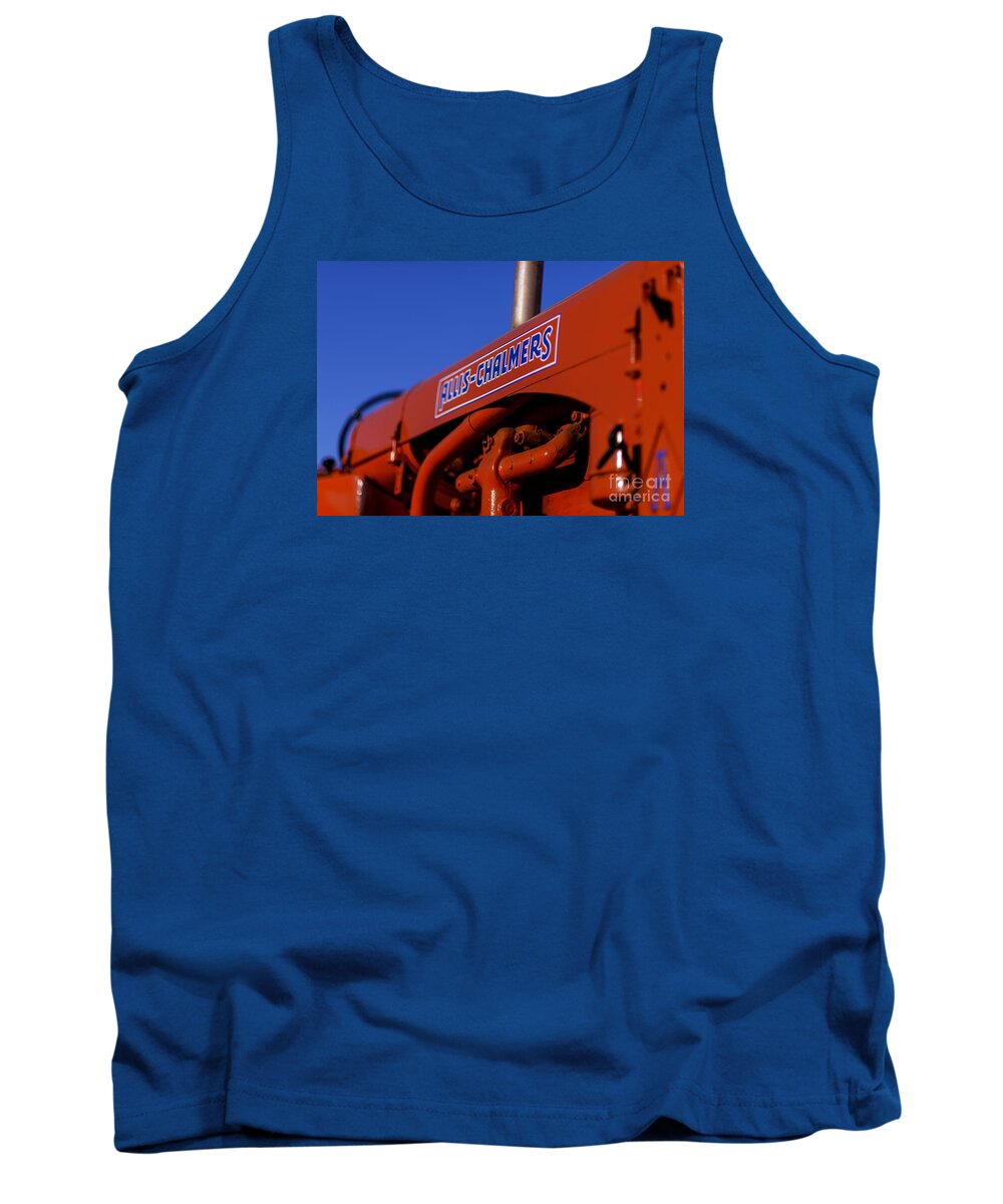 Allis-chalmers Tank Top featuring the photograph Allis-Chalmers Vintage Tractor by Art Whitton