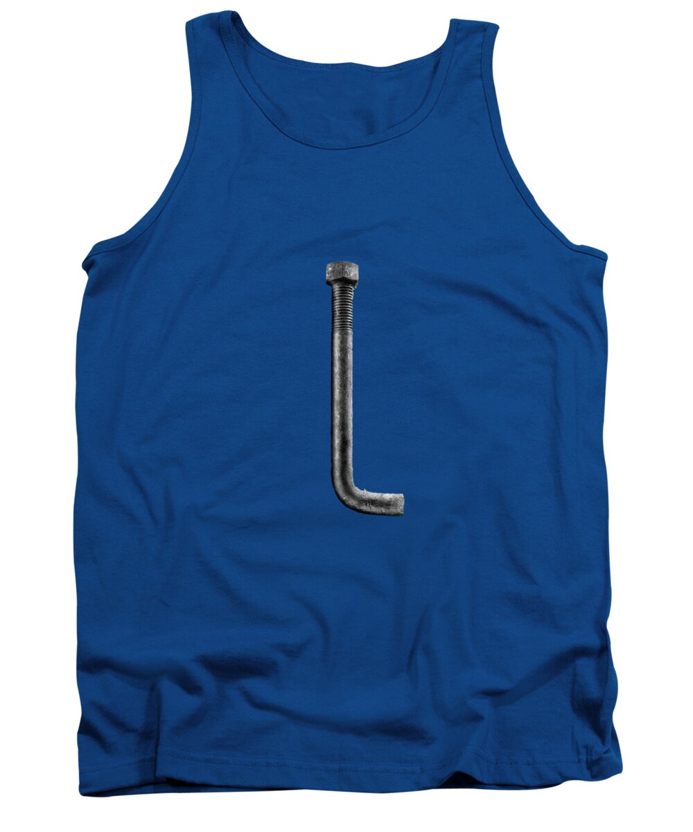 Art Tank Top featuring the photograph Anchor Bolt on Plywood 69 in BW by YoPedro