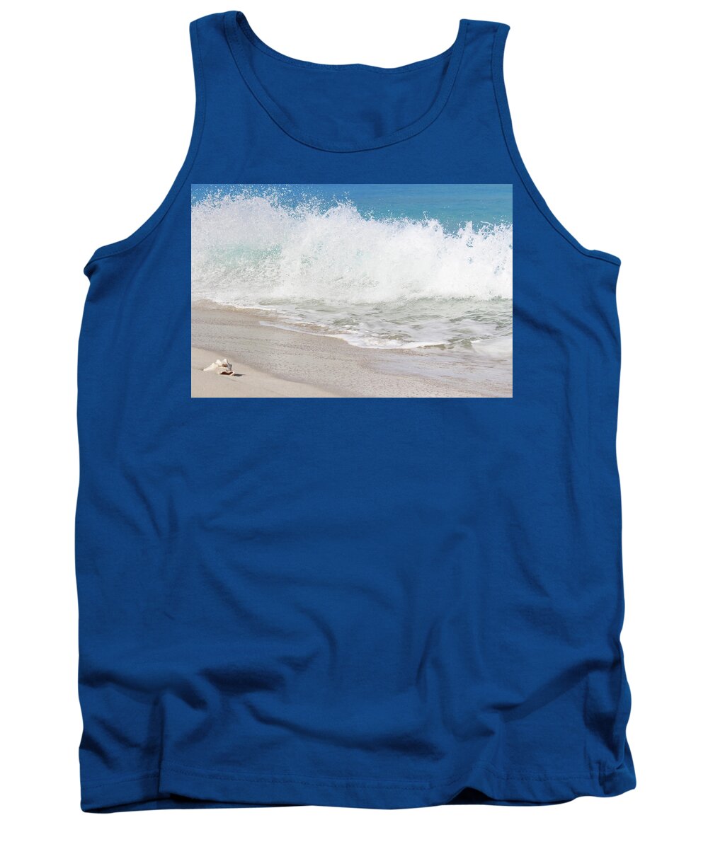 Wave Tank Top featuring the photograph Bimini Wave Sequence 2 by Samantha Delory