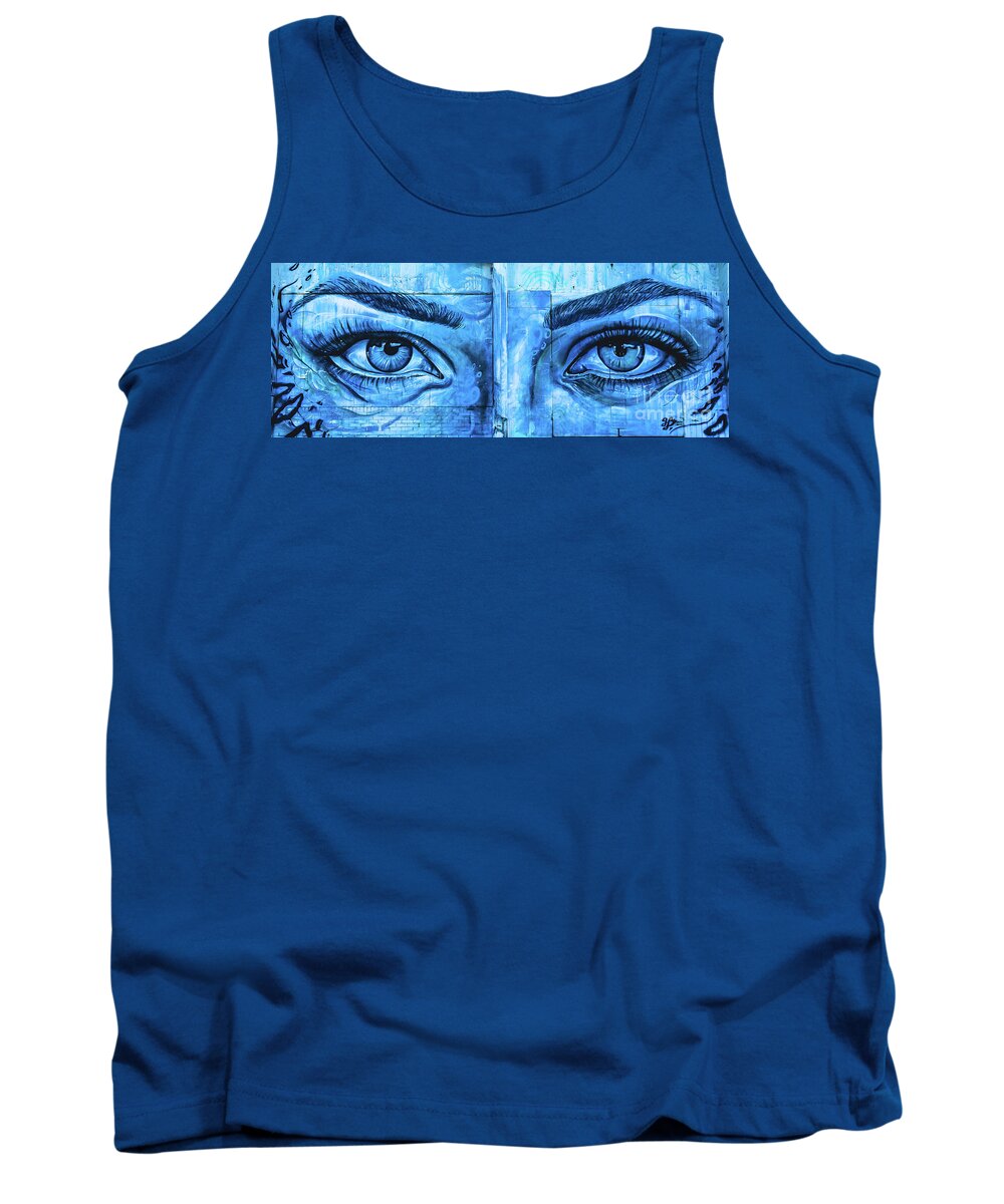 Asbury Park Tank Top featuring the photograph Blue Eyes by Colleen Kammerer