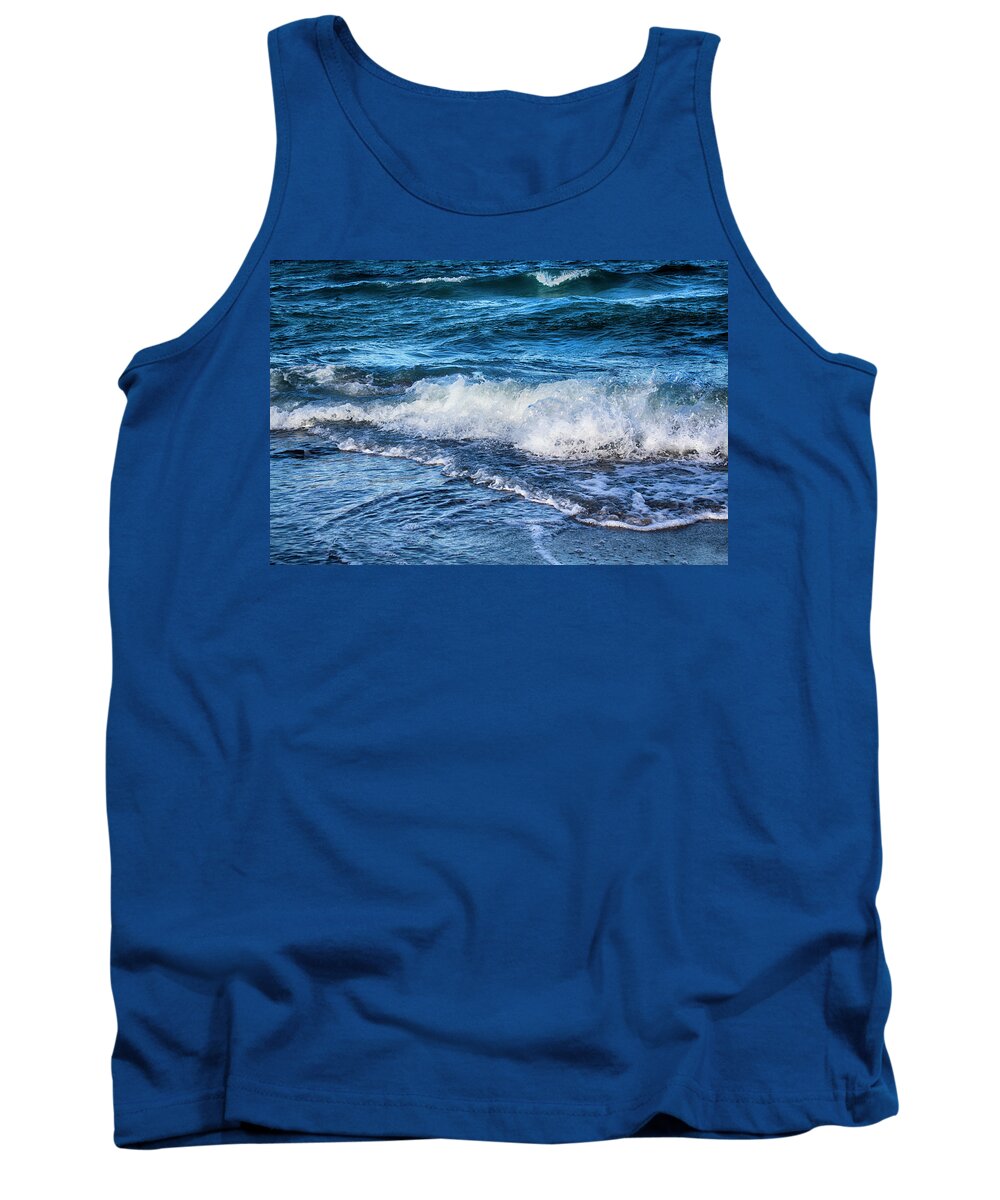 Water Tank Top featuring the photograph By The Sea Series 04 by Carlos Diaz