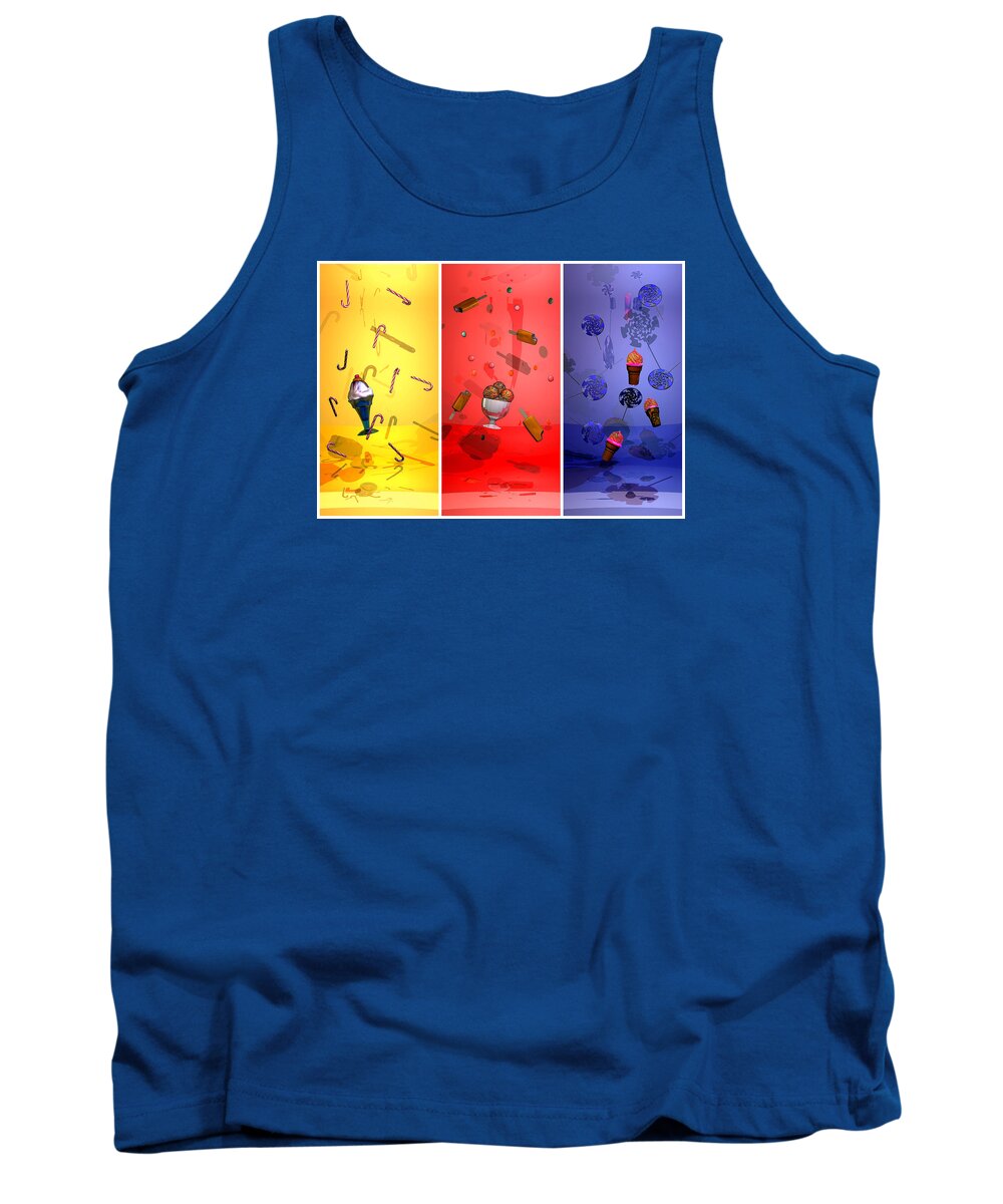 Christmas Tank Top featuring the digital art Christmas - Aussie Style by Andrei SKY