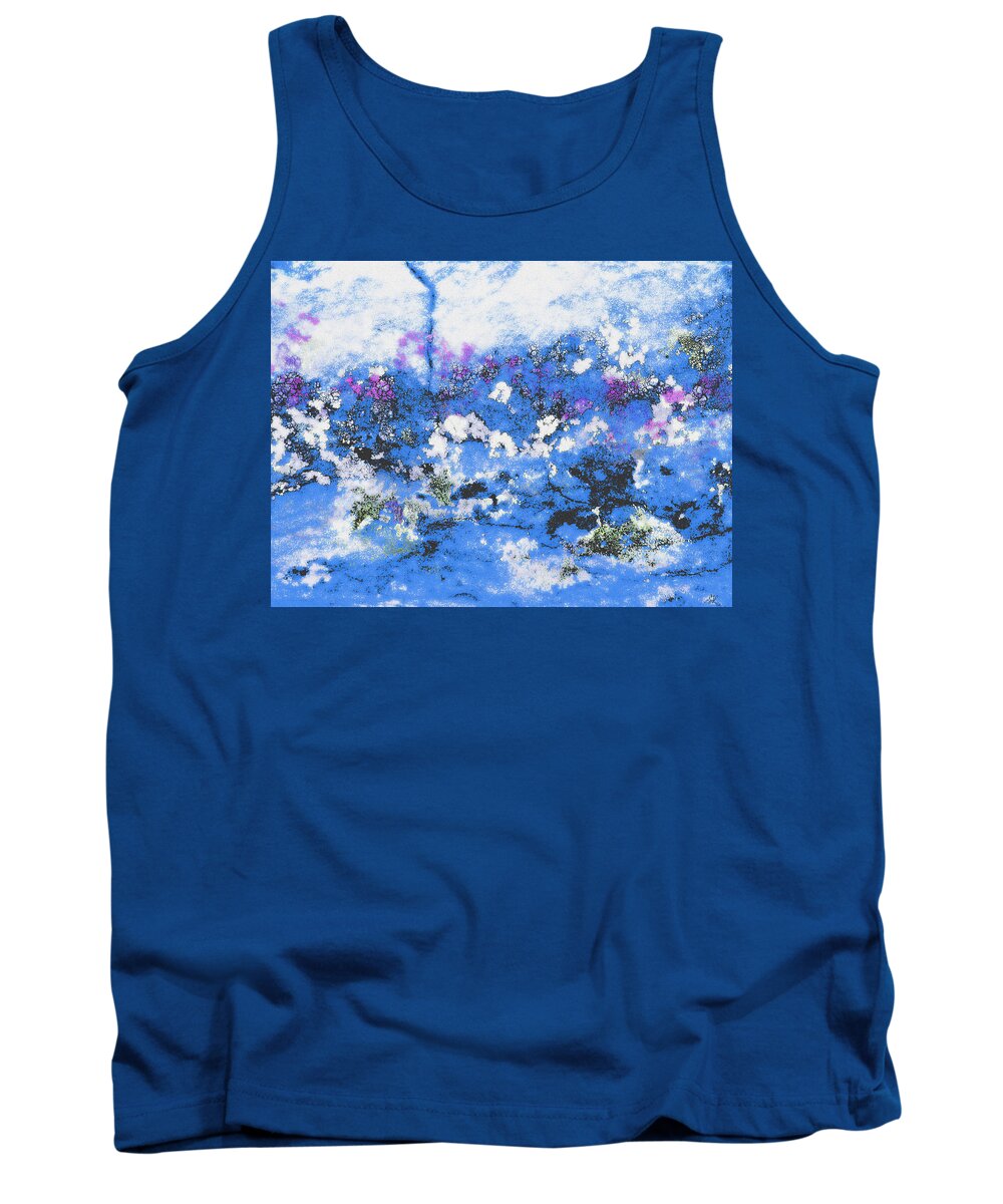  Stone Tank Top featuring the photograph Clouds and Blossom by Stephanie Grant