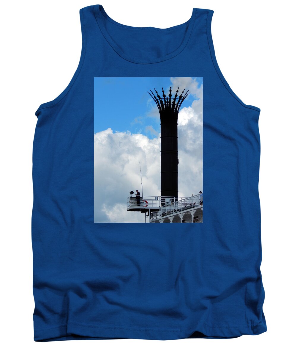 Smoke Stack Tank Top featuring the photograph Crowned Clouds by Wild Thing