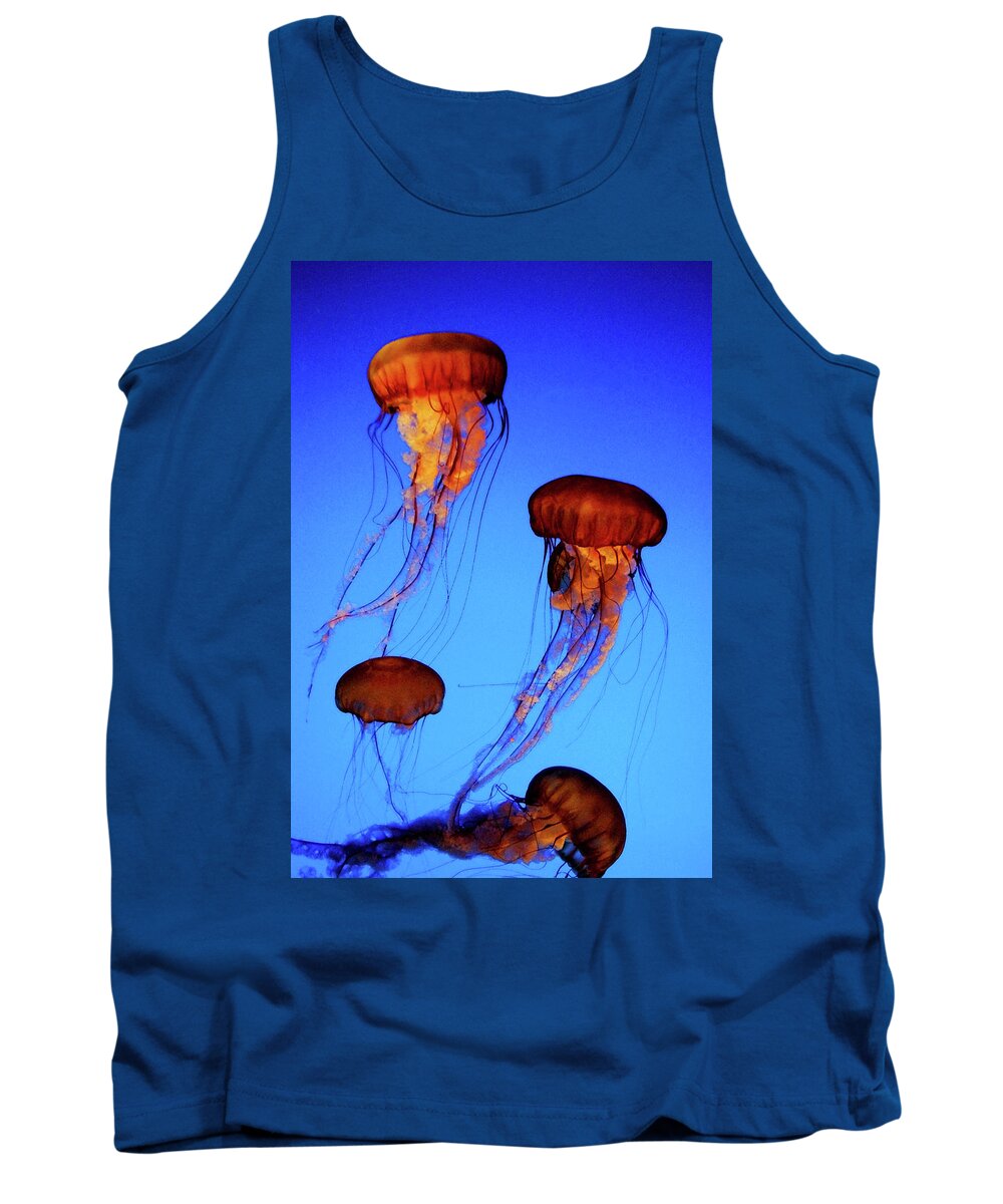 Jellyfish Tank Top featuring the photograph Dancing Jellyfish by Anthony Jones