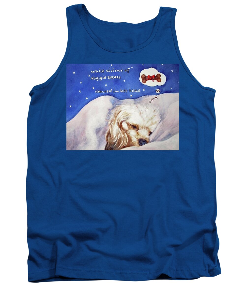 Dogs Tank Top featuring the painting Doggie Dreams by Diane Fujimoto