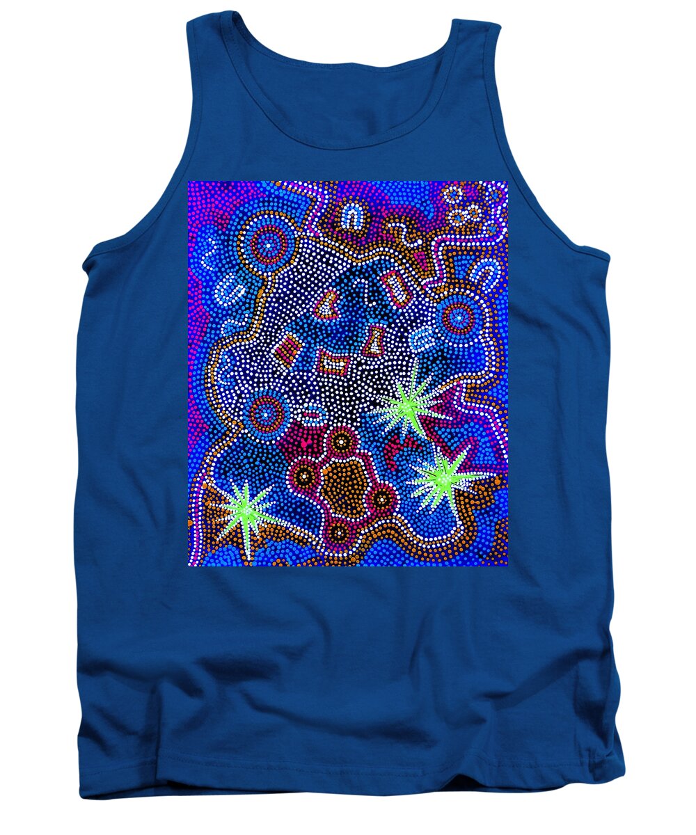 Art Tank Top featuring the painting Dreaming 1 by Angie Wright