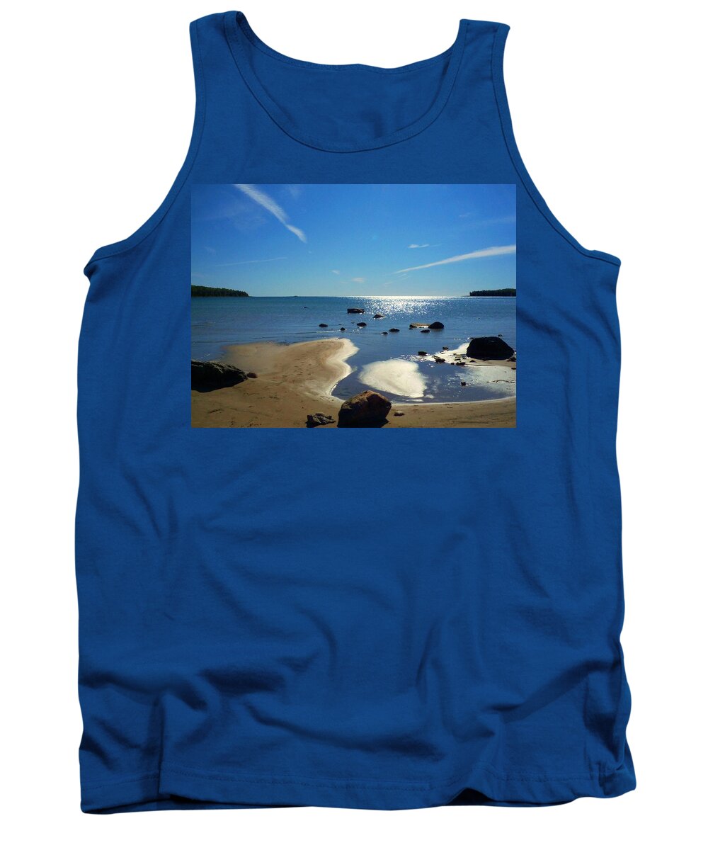 Drummond Island Tank Top featuring the photograph Drummond Shore 1 by Desiree Paquette