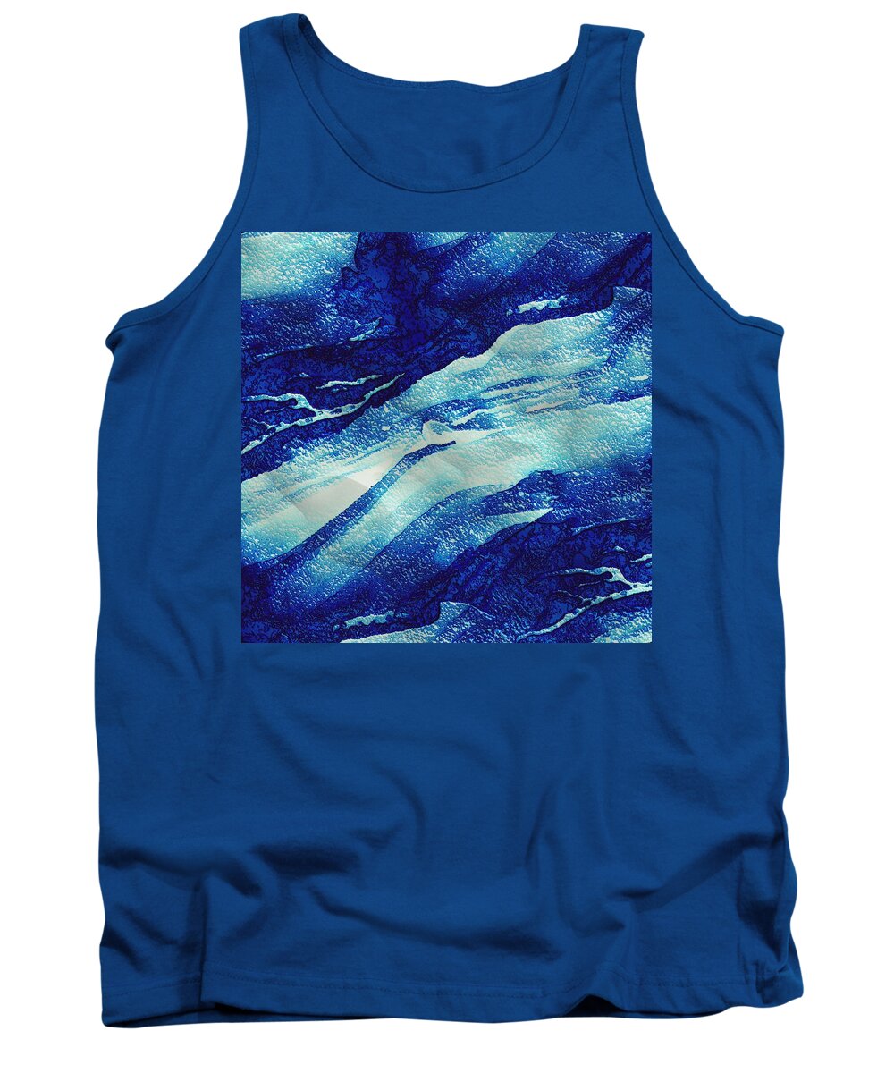 Glacier Tank Top featuring the painting Glacier by Mark Taylor