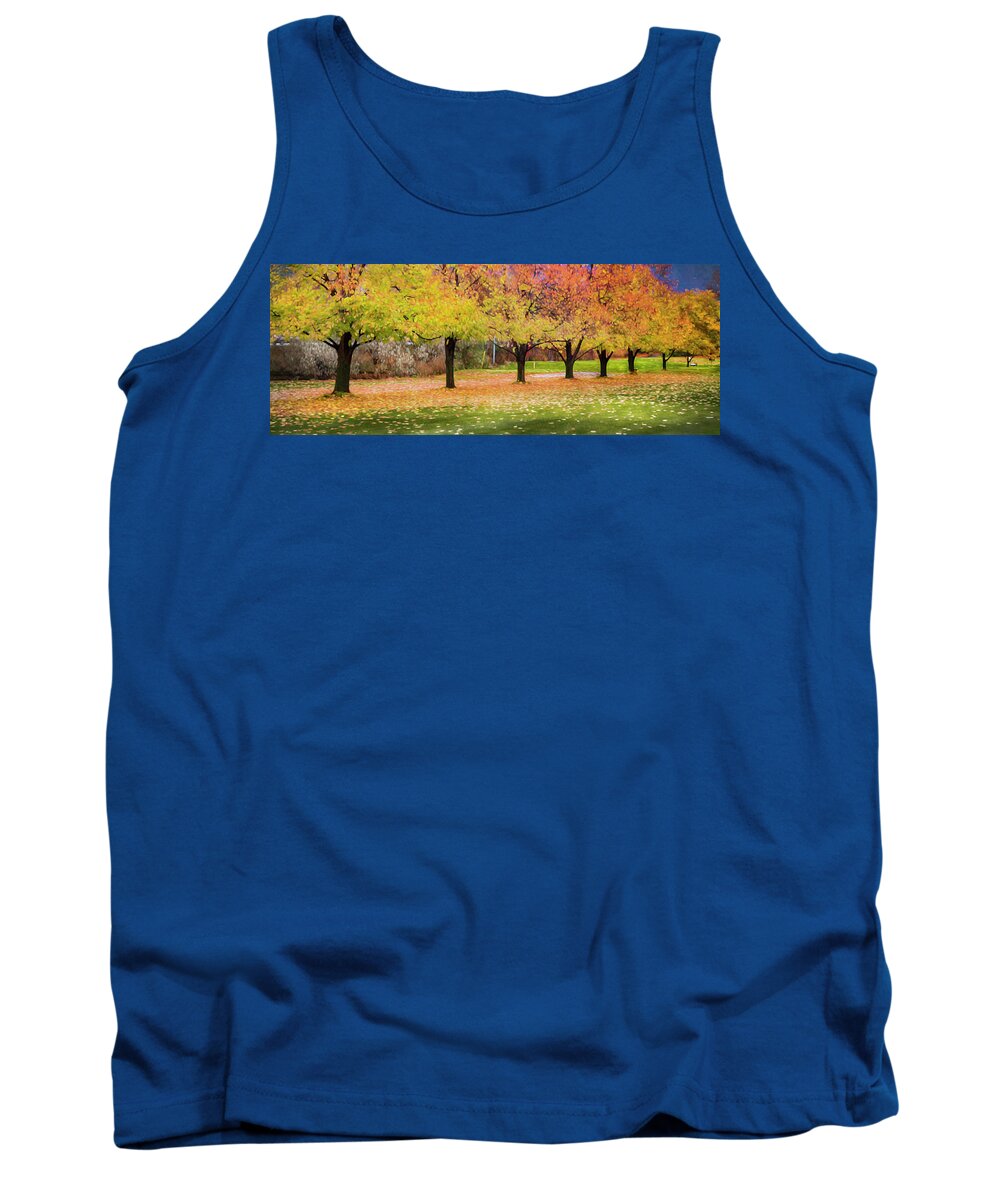 Theresa Tahara Tank Top featuring the photograph Impressionist Autumn by Theresa Tahara