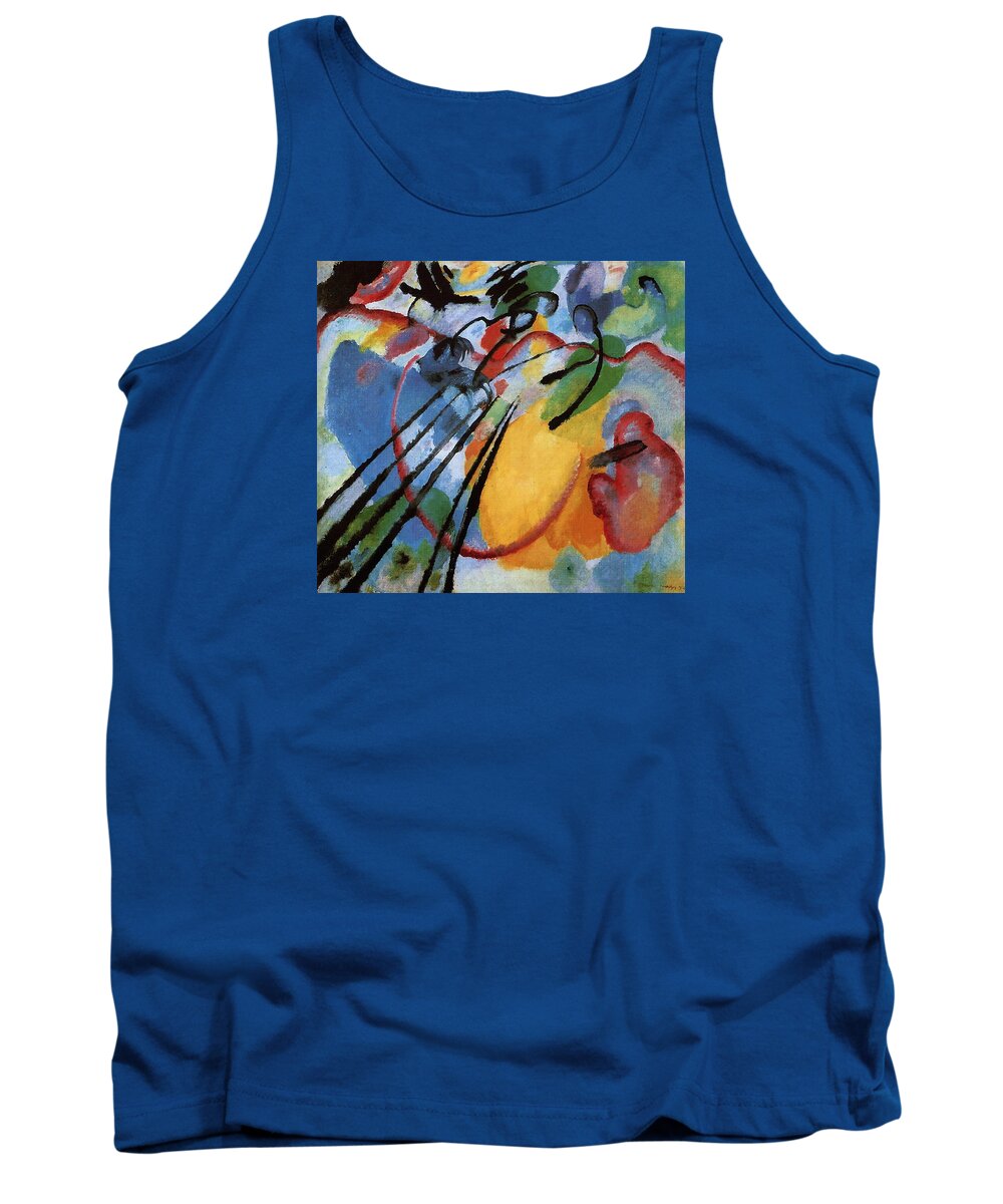 Wassily Kandinsky Tank Top featuring the painting Improvisation 26 by Wassily Kandinsky