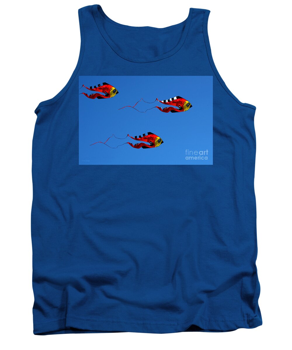 Clay Tank Top featuring the photograph It's A Kite Kind Of Day by Clayton Bruster